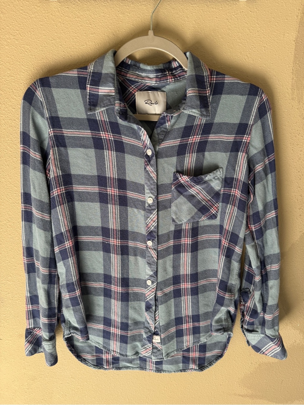 Rails women’s Blue Plaid Hunter Button-Up Shirt